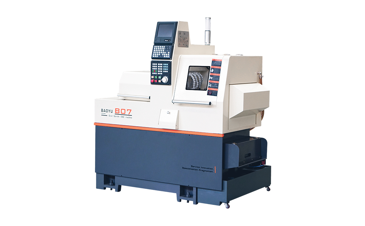 B07雙主軸走心機加工接插件